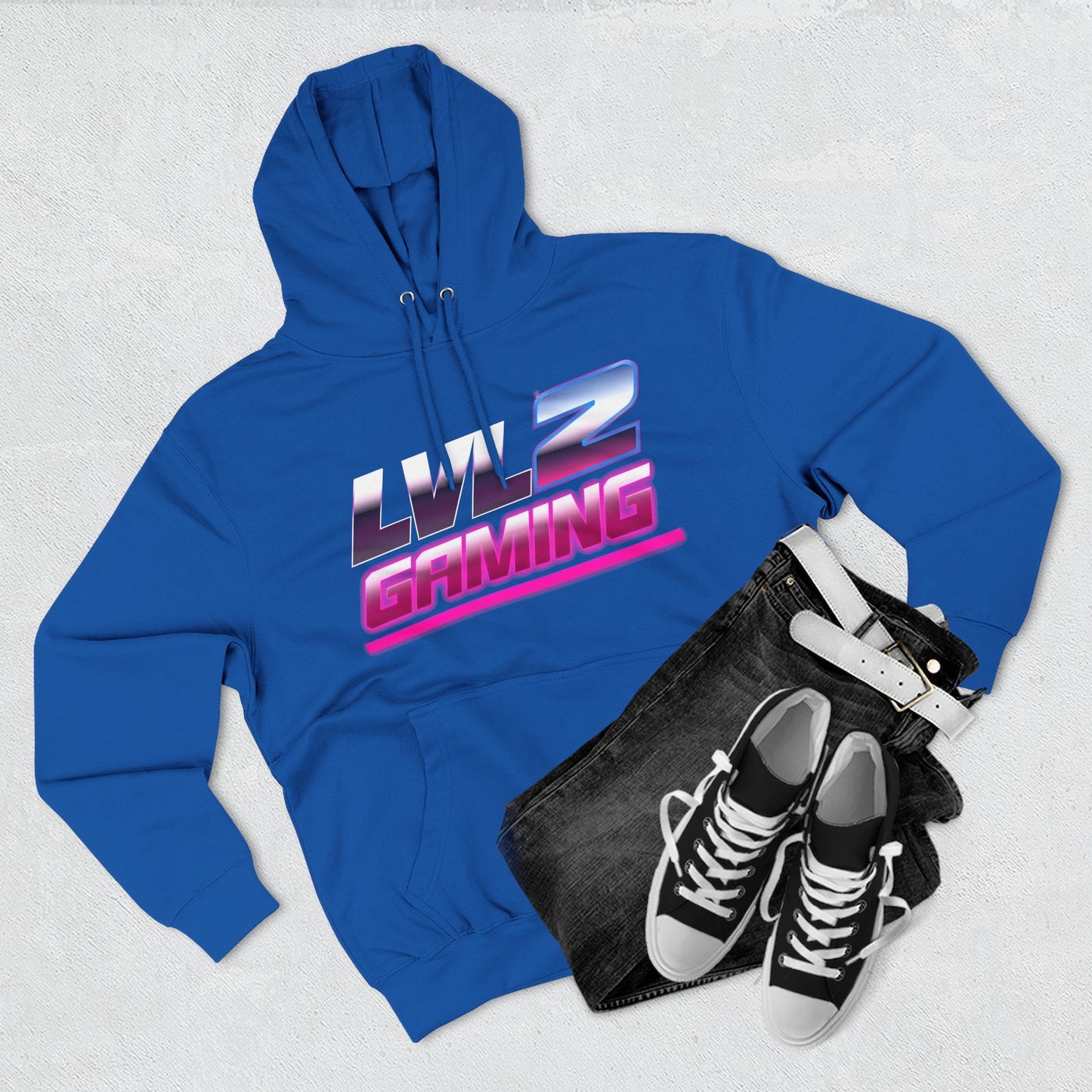 Three-Panel Fleece Hoodie